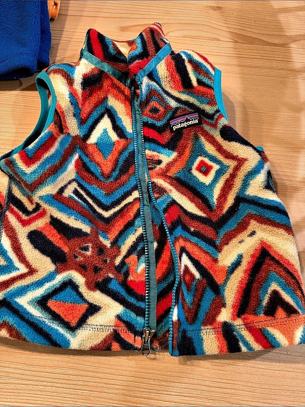Patagonia Baby Synchilla Vest Kids Geometric Fleece Multicolor